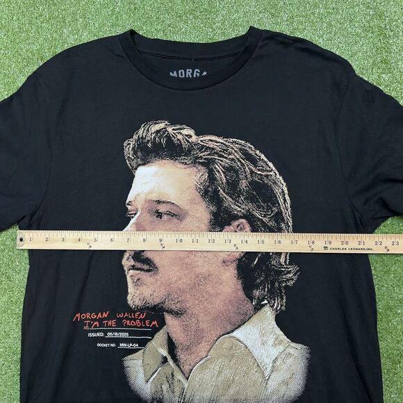 2025 Exclusive Morgan Wallen I’m The Problem Short Sleeve Black T-Shirt - Picture 9 of 11